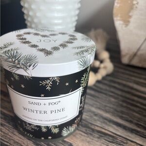 Sand + Fog Winter Pine Candle - Black and White